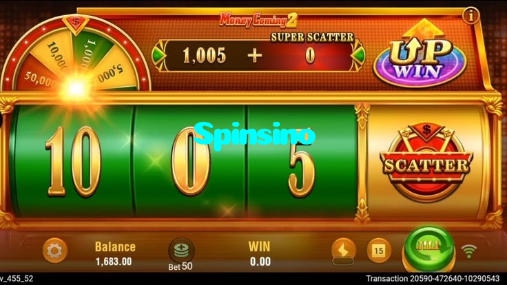 Spinsino casino presented on mobile device in Pakistan with slots and live games